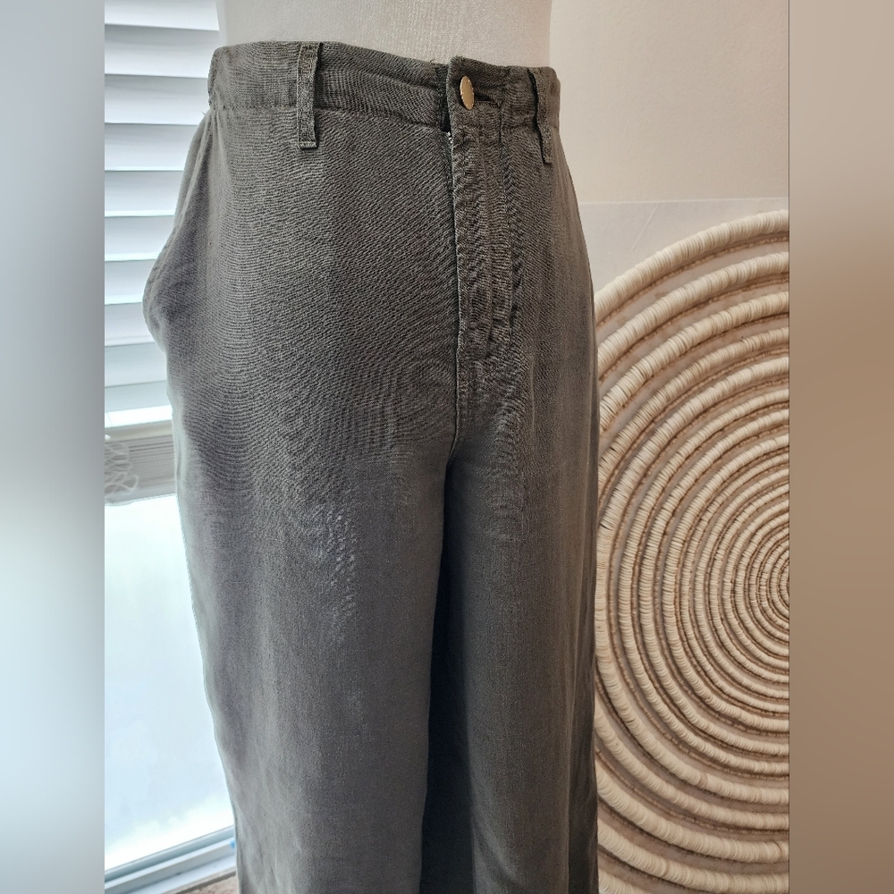 L'Agence Bria High waist wide leg linen pants Sz.26 - Picture 5 of 6